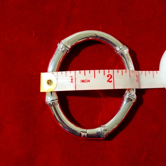 John Hardy Silver Bambo Bangle Bracelet - Picture 9 of 10